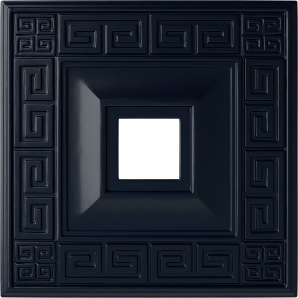 Ekena Millwork Eris Ceiling Medallion (Canopies up to 9 7/8"), 18"W x 18"H x 3 1/2"ID x 1 1/8"P, Midnight Dream CM18ERMDF - main